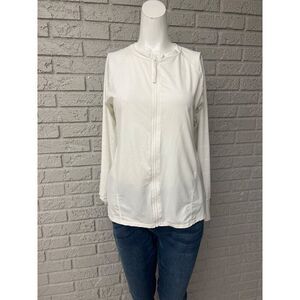 Beach House Women White Long Sleeve Active Top Size S